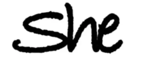 She
